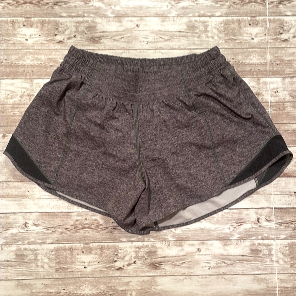 Lululemon Gray Hotty Hot Low Rise Shorts 2.5”